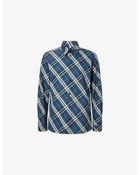 Burberry - Robert Checked Cotton Shirt - Lyst