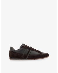AllSaints - Liam Suede And Leather Trainers - Lyst