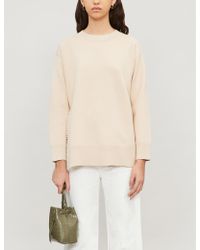 Sandro Faux-pearl Trimmed Woven Jumper - Natural