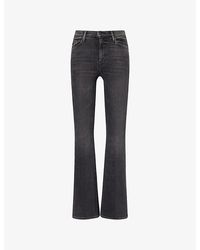 Mother - The Weekender Flared Stretch-Denim Blend Jeans - Lyst