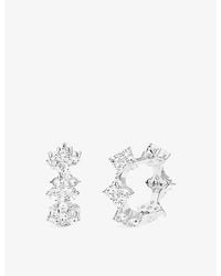 Apm Monaco - Éclat Mini Alloy And Cubic Zirconia Hoop Earrings - Lyst