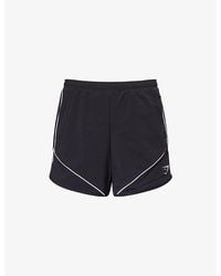 GYMSHARK - Retro Embroidered-Logo Stretch-Nylon Shorts - Lyst