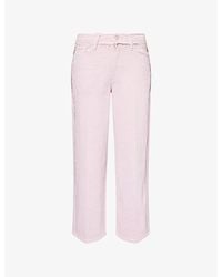 7 For All Mankind - Stovepipe Straight-Leg Denim Jeans - Lyst