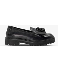 dune black loafers ladies