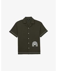 Reiss - Solano Contrast-Trim Woven Shirt - Lyst