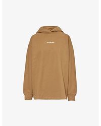 Acne Studios - Stamp Logo-embroidered Cotton-jersey Hoody - Lyst