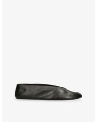 The Row - Fay Flat Two Leather Ballet Flats - Lyst
