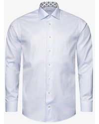 Eton - Oxford-Weave Contemporary-Fit Stretch Cotton And Lyocell Shirt - Lyst