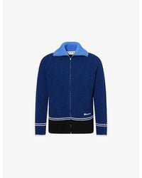 Marni - Fisherman High-Neck Wool And Cashmere Cardigan - Lyst