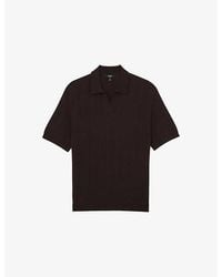 Reiss - Chelmsford Short-Sleeved Wool Polo Shirt - Lyst