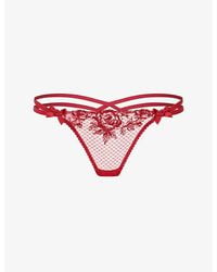 Agent Provocateur - Rosa G-String Lace Thong - Lyst