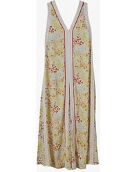 Reiss - Eliza Floral-print Woven Maxi Dress - Lyst