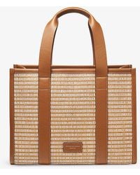 Aspinal of London - Henley Small Chevron-woven Leather Tote Bag - Lyst