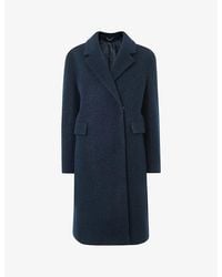 Whistles - Fran Relaxed-Fit Boucle-Wool Coat - Lyst