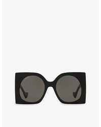 Gucci - GG Blondie 55mm Oversized Square Sunglasses - Lyst