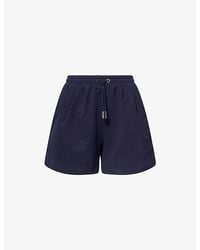 Emello - Embroidered Patch-Pocket Cotton Shorts - Lyst