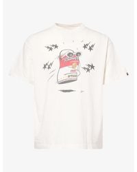 A Bathing Ape - Bape X Saint Mxxxxxx Dancing Can Graphic Cotton-Jersey T-Shirt - Lyst