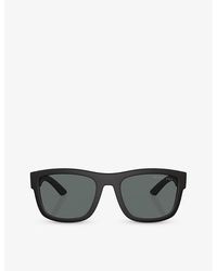 Prada Linea Rossa - Ps 01zs Pillow-frame Nylon Sunglasses - Lyst