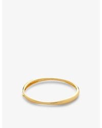 Monica Vinader - Nura Reef 18Ct-Plated Vermeil Sterling- Bangle - Lyst