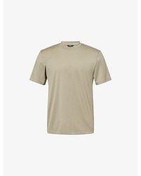 7 For All Mankind - Relaxed-Fit Crew-Neck Cotton-Blend T-Shirt - Lyst