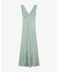 OMNES - Iris Floral-Jacquard Woven Maxi Dress - Lyst