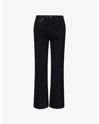 KHAITE - Clara Cropped-Flare Denim Jeans - Lyst