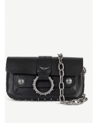 Zadig & Voltaire Kate Wallet Studded Leather Cross-body Bag - Black