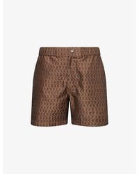 CHE - Mosaic Jacquard Printed Swim Shorts - Lyst