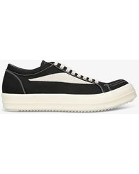 Rick Owens - Vintage Round-toe Canvas Low-top Trainers - Lyst