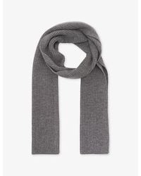 Reiss - Chesterfield Ribbed Merino-Wool Scarf - Lyst