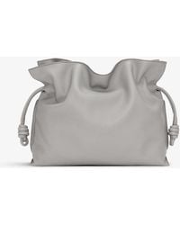 Loewe - Pearl Large Flamenco Knotted Leather Clutch Bag - Lyst