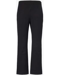 Vince - Elasticated-waist Straight-leg Mid-rise Stretch-woven Trousers - Lyst