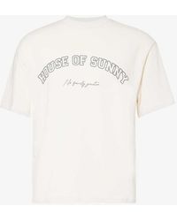 House Of Sunny - The Family Logo-print Organic Cotton-jersey T-shirt - Lyst