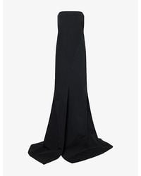 Rick Owens - Strapless Sheath Woven Maxi Dress - Lyst