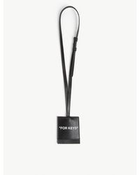 Off-White c/o Virgil Abloh "for Keys" Leather Key Holder Pouch - Black