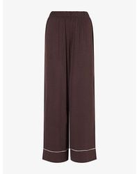 Lounge Underwear - Elasticated-Waist Stretch-Woven Pyjama Bottoms - Lyst