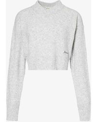ADANOLA - V-neck Cropped Knitted Sweater X - Lyst