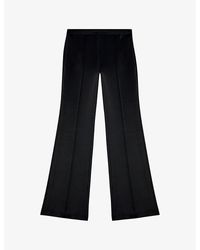 DIESEL - P-maevy Cut-out Bootcut-leg Mid-rise Stretch-woven Trousers - Lyst
