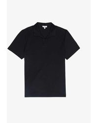 Reiss - Jaxx Open-collar Mercerised-cotton Polo Shirt - Lyst