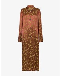 Dries Van Noten - Raltonel Floral Satin-Jacquard Coat - Lyst