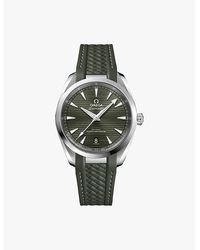 Omega - 220.12.38.20.10.001 Seamaster Aqua Terra 150M Steel And Rubber Self-Winding Watch - Lyst