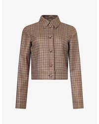 Gabriela Hearst - Thereza Houndstooth Wool And Silk Jacket - Lyst