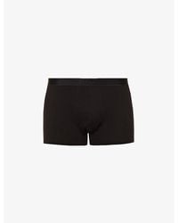 Derek Rose - Jack Branded-Waistband Stretch-Cotton Trunks - Lyst