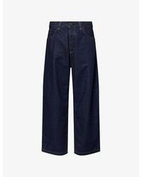 Carhartt - Brandon Wide-Leg Relaxed-Fit Denim Jeans - Lyst