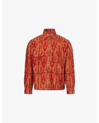 Kartik Research - Block Printed Silk Shirt - Lyst