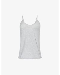 Skin - Sexy V-neck Cotton-jersey Top X - Lyst
