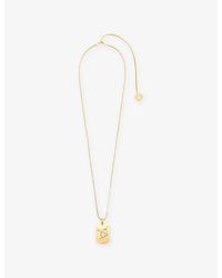 Maje - Zodiac-Plaque Metal Necklace - Lyst