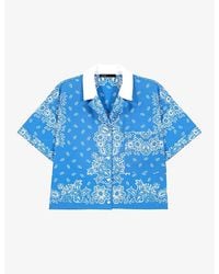 Maje - Bandana-Print Relaxed-Fit Cotton Shirt - Lyst