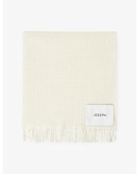 JOSEPH - Flora Waffle Wool Scarf - Lyst
