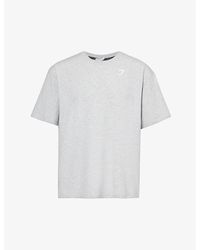 GYMSHARK - Power Logo-print Stretch-cotton T-shirt - Lyst